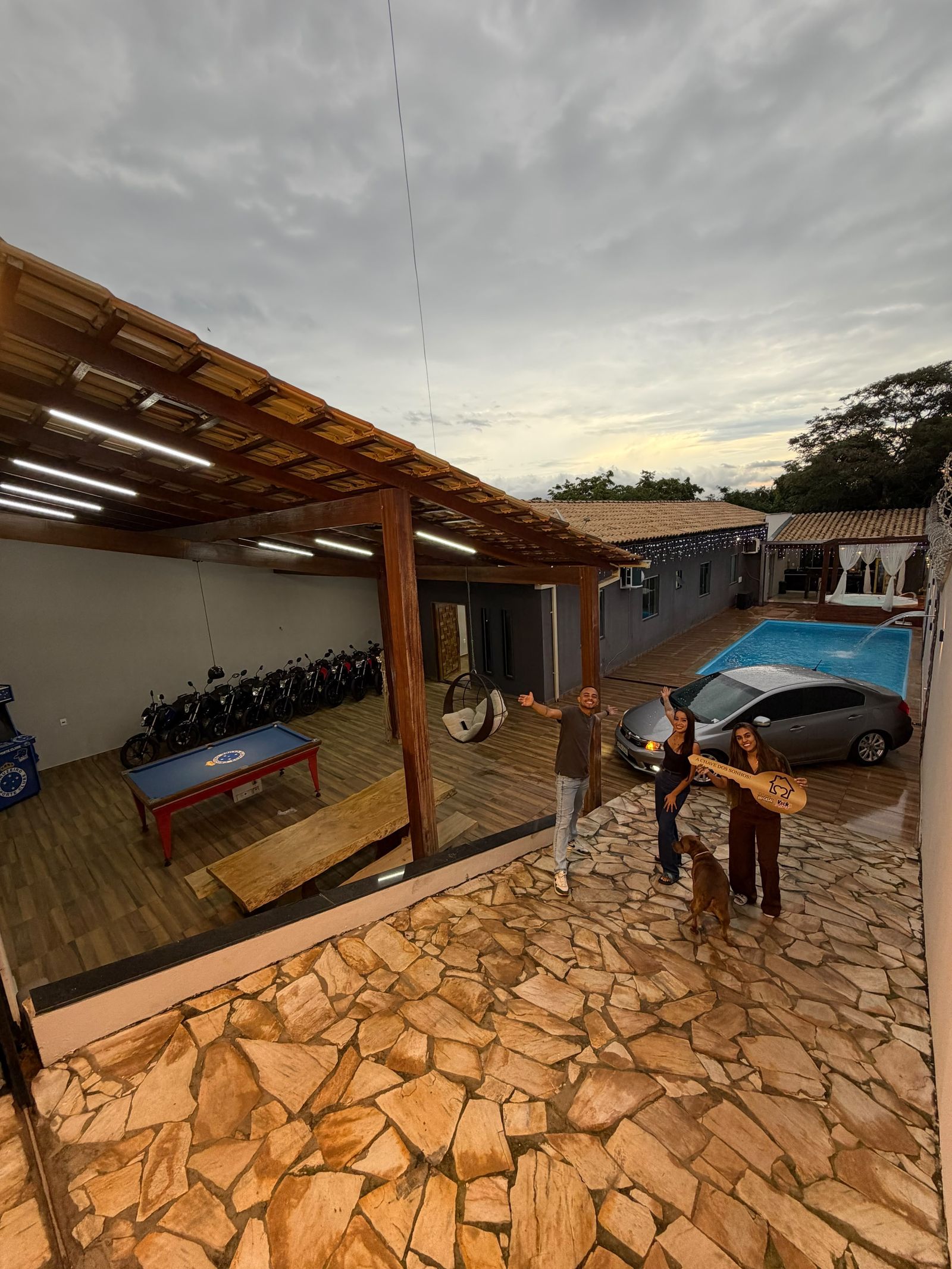6º Casa mobiliada C/Piscina+Civic ou 250.000,00+Civic